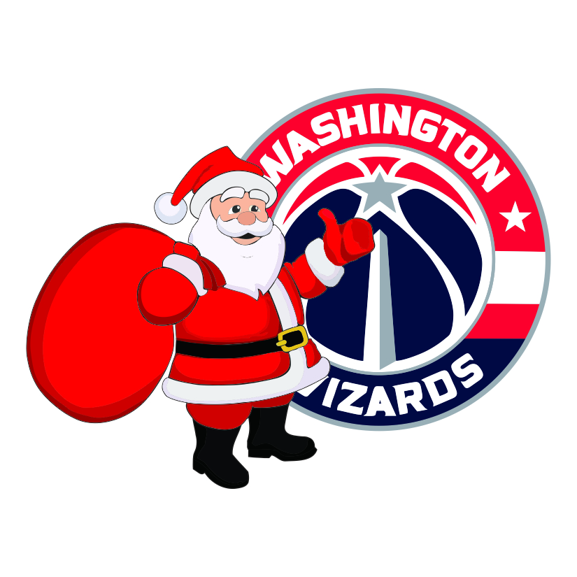 Washington Wizards Santa Claus Logo iron on paper